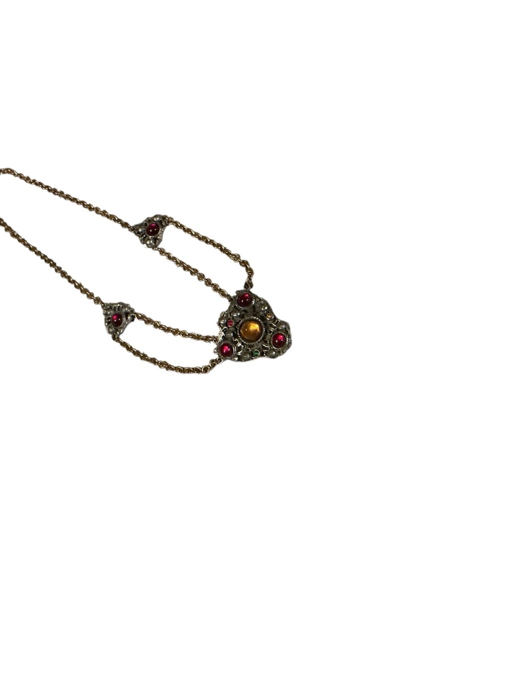 Vintage Bohemian Renaissance Revival Festoon Necklace
